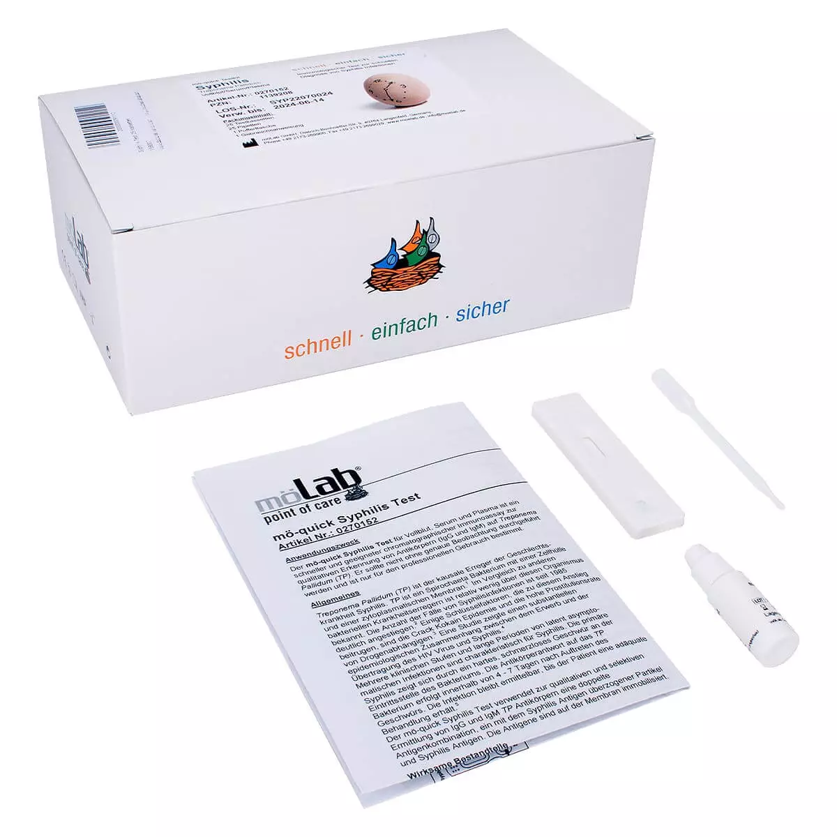  Cassette de test rapide de la Syphilis Cleartest