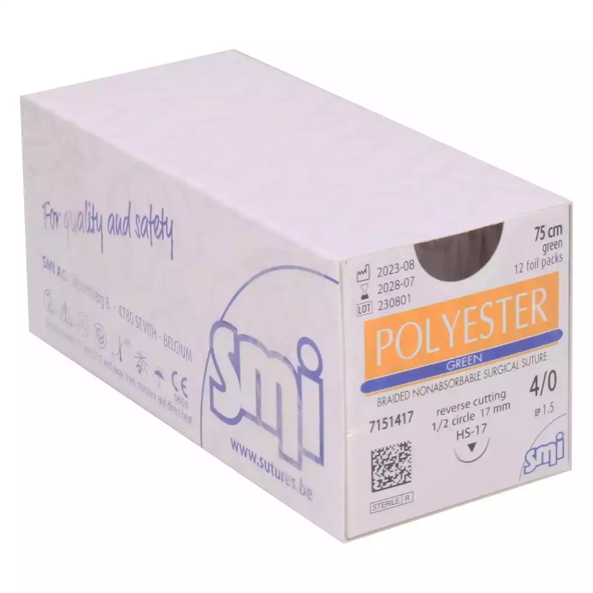  Matériel de suture Polyester Green