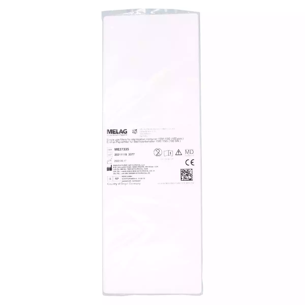  Filtre papier à usage unique