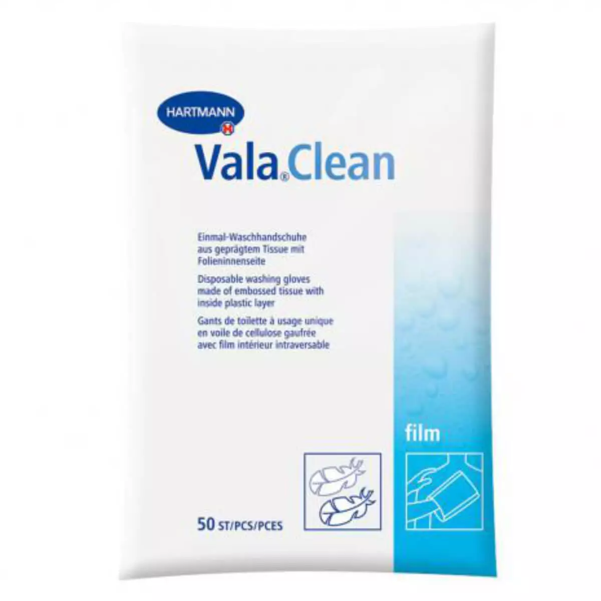  Vala Clean Einmal-Waschhandschuhe
