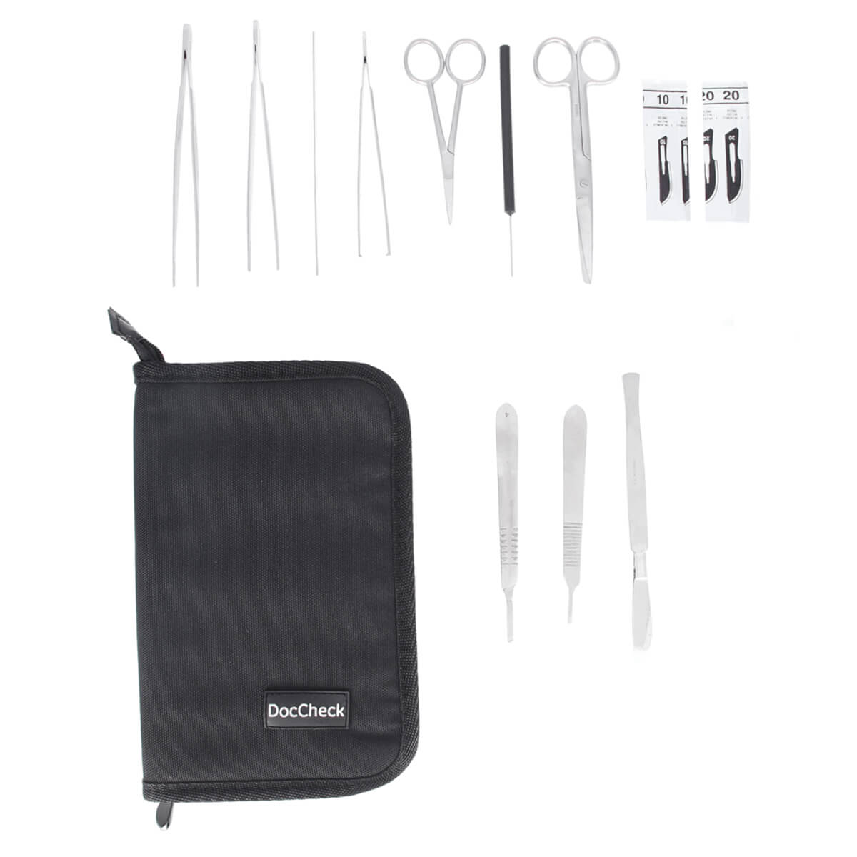 Präparierbesteck Medium im Etui  Präparierbesteck Medium im Etui