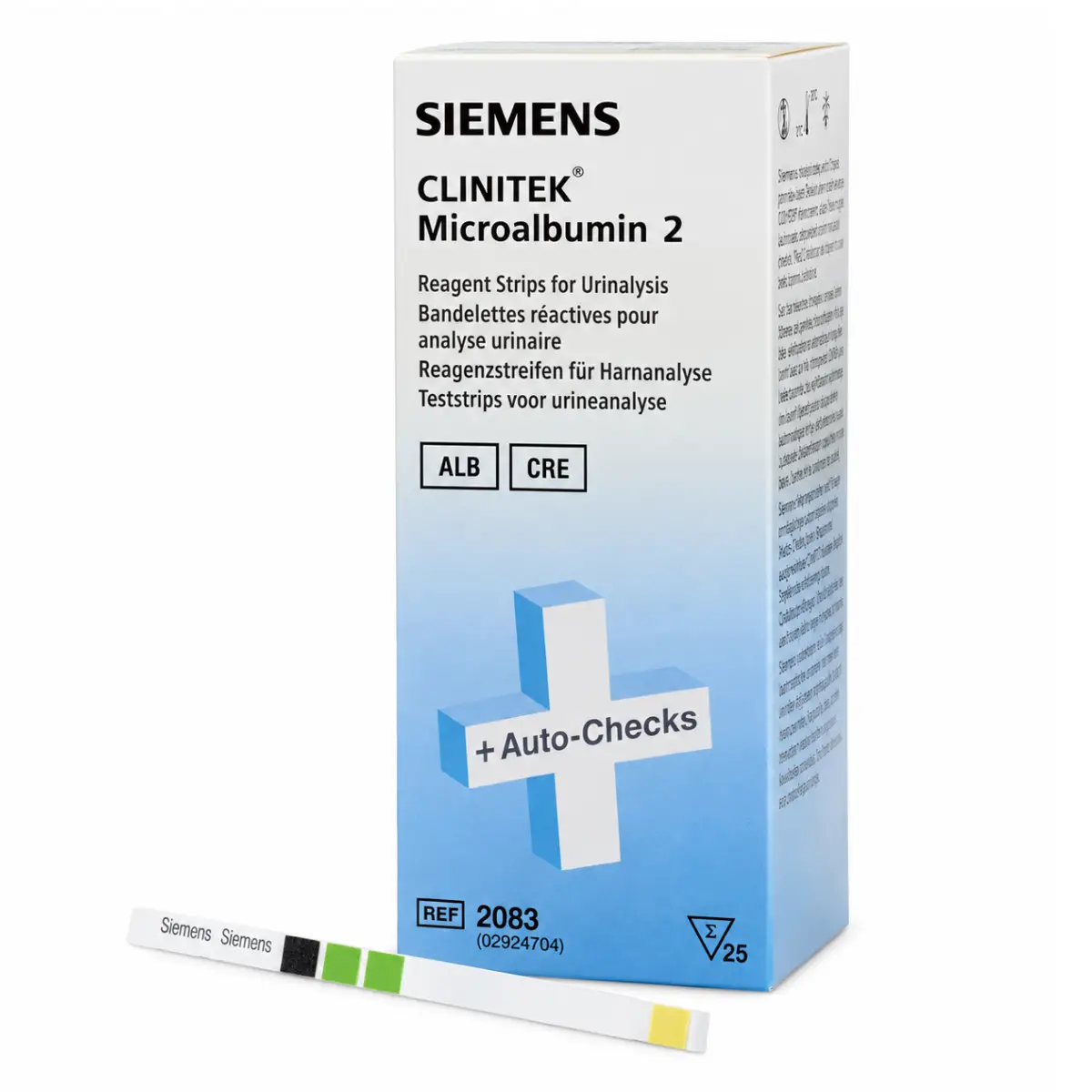  Bandelettes urinaires CLINITEK Microalbumin