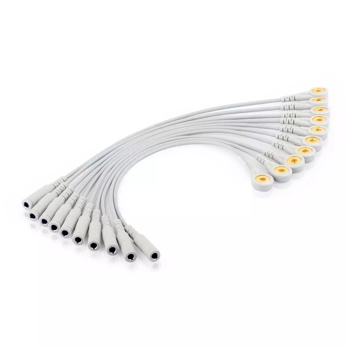  Druckknopf-/Bananenstecker-Adapter zum Edan SE-12 EKG