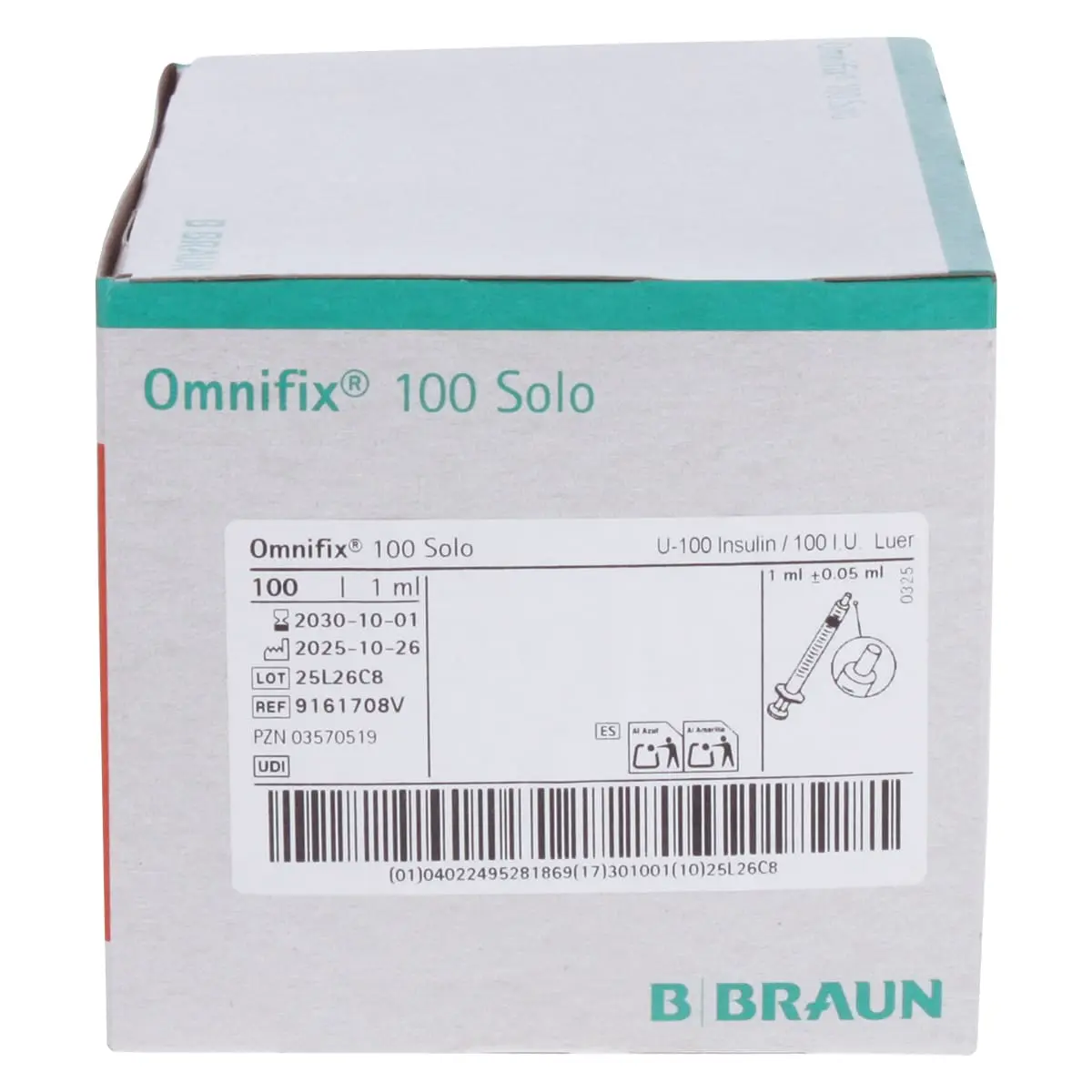 Omnifix 100 Solo Insulinspritzen Omnifix 100 Solo Insulinspritzen