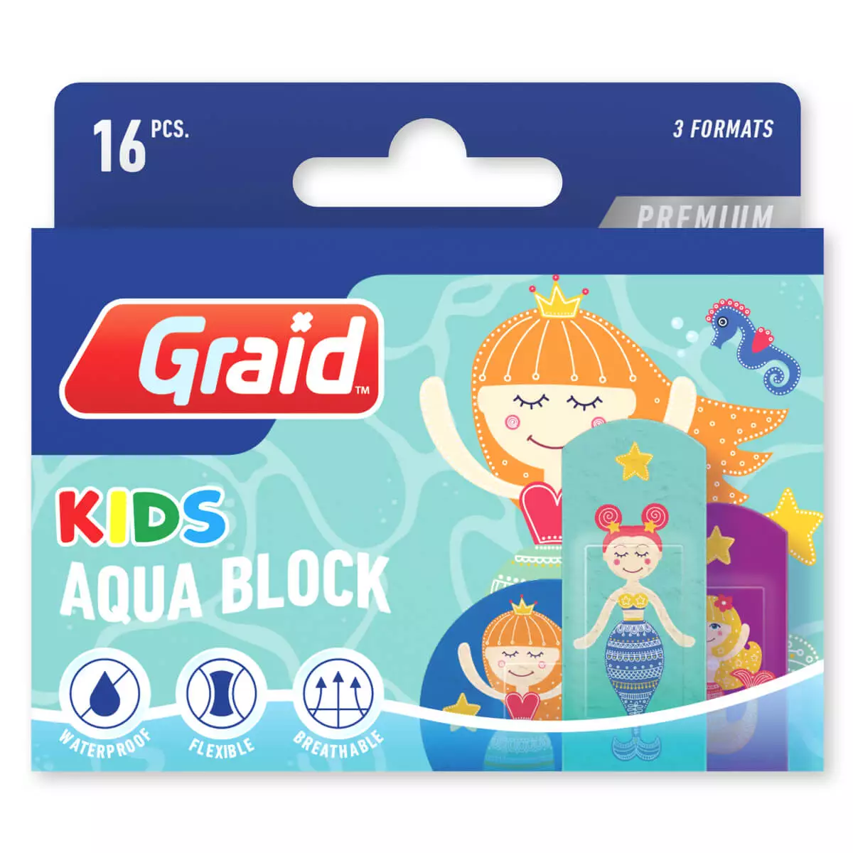  Pansements Aqua Block Kids Premium