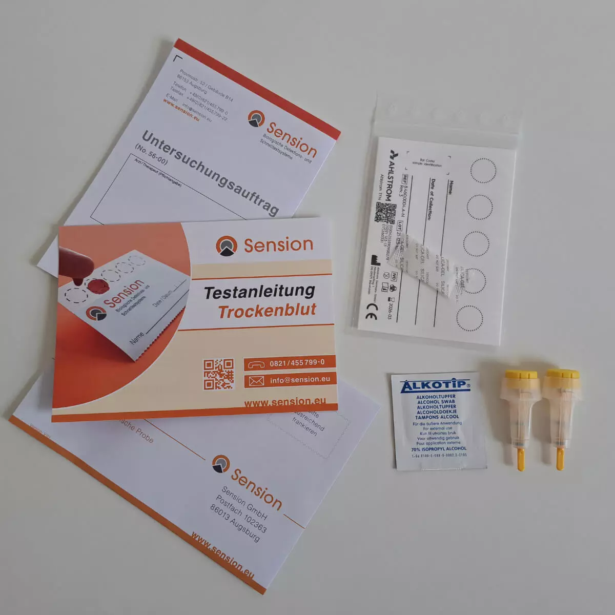  Test des anticorps de la rougeole sur sang sec SensioScreen