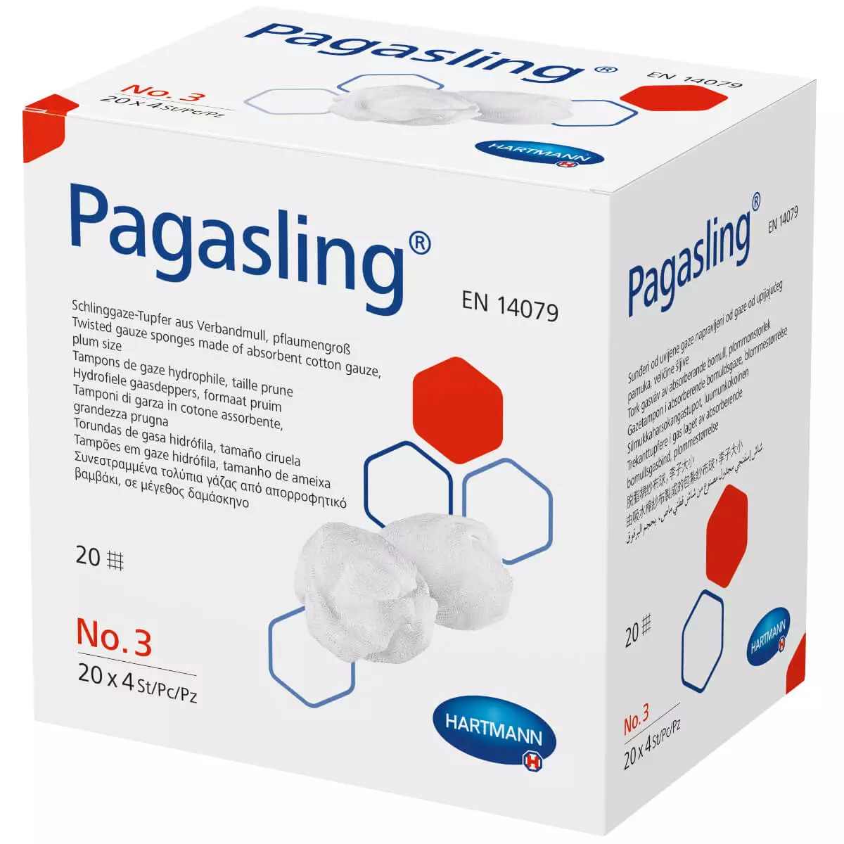  Tampon de gaze hydrophile stérile Pagasling