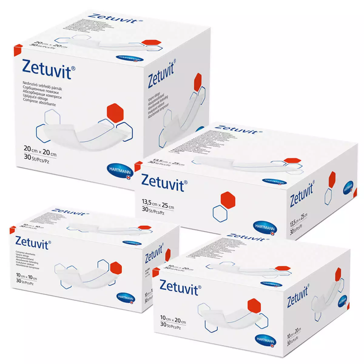  Compresses absorbantes non stériles Zetuvit
