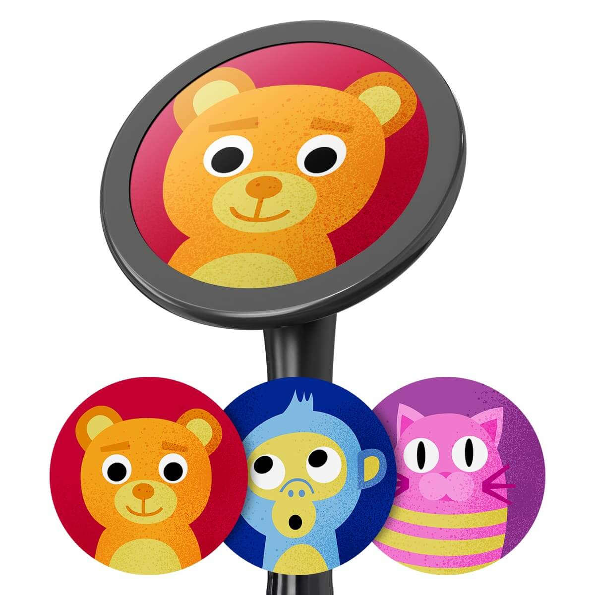 Bedruckte Fiberglas-Membransets "Drums"  Bedruckte Fiberglas-Membransets "Drums"