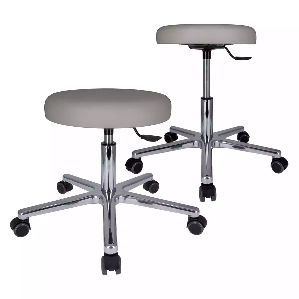  Drehrollhocker mit Alu-Fußkreuz