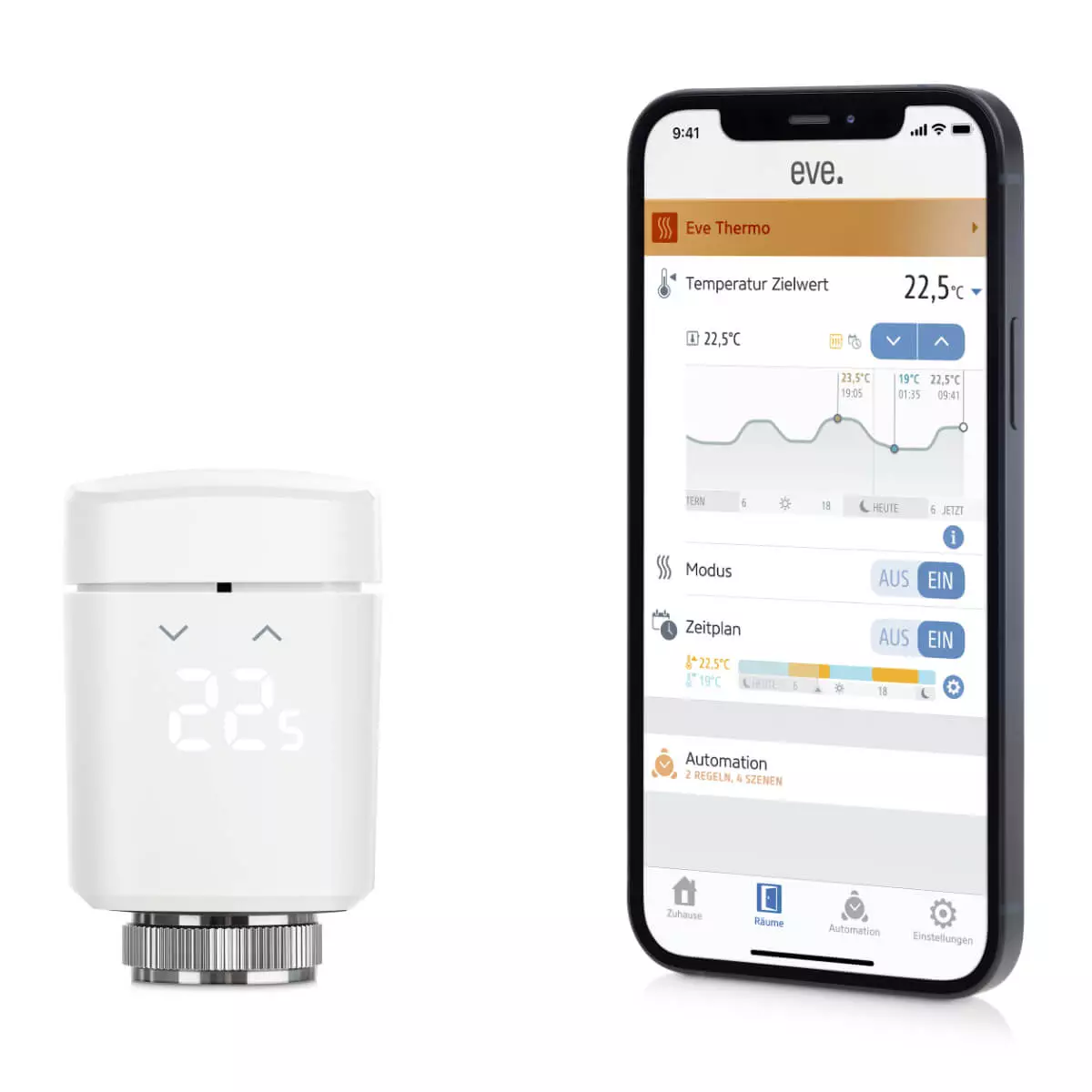  Thermostat de radiateur intelligent Eve Thermo