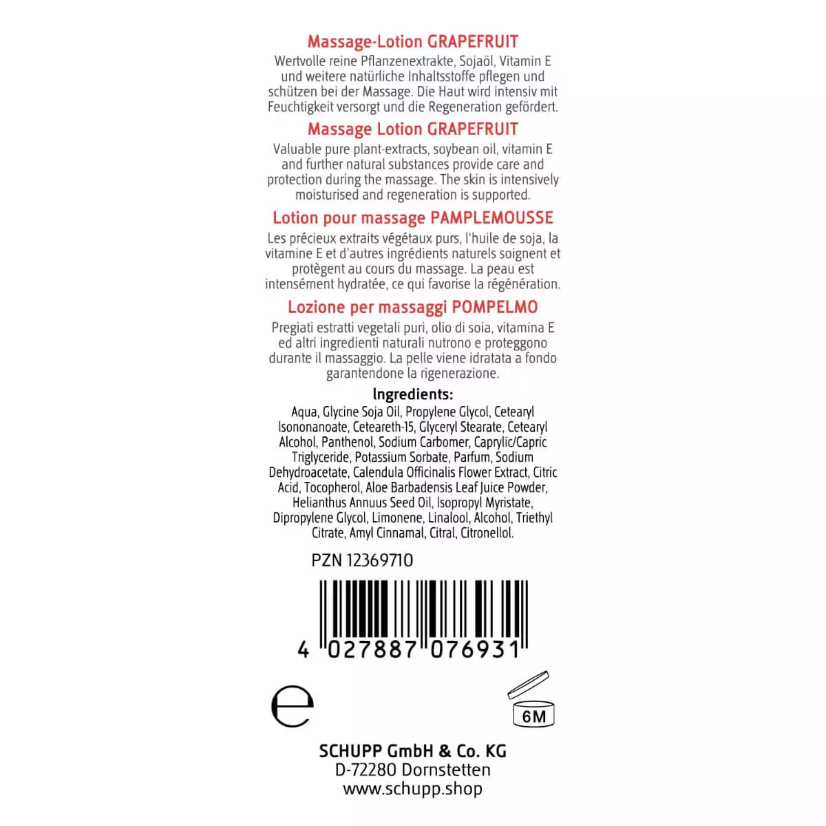  Massagelotion Grapefruit