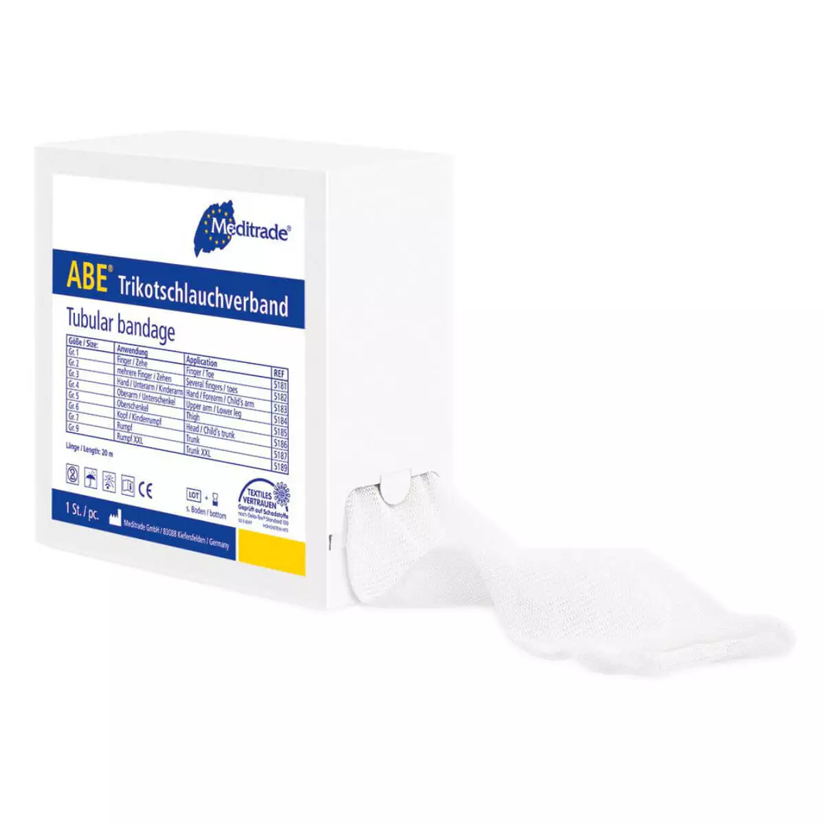  Bandage tubulaire en tricot ABE