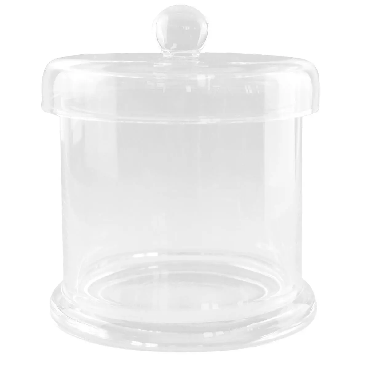  Cylindre en verre avec couvercle