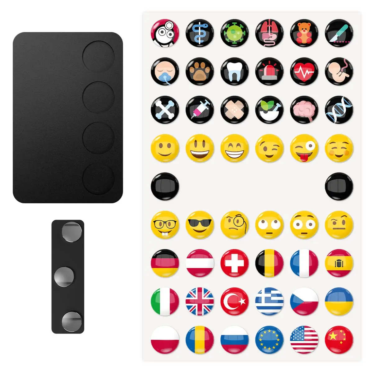  Badge porte-nom magnétique « DocTag »