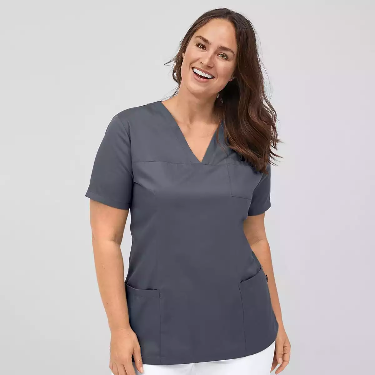  Tunique médicale à col V pour femme Roma