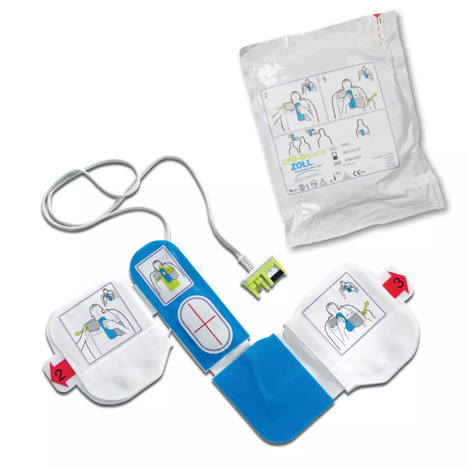  Électrodes CPR-D-padz pour AED Plus