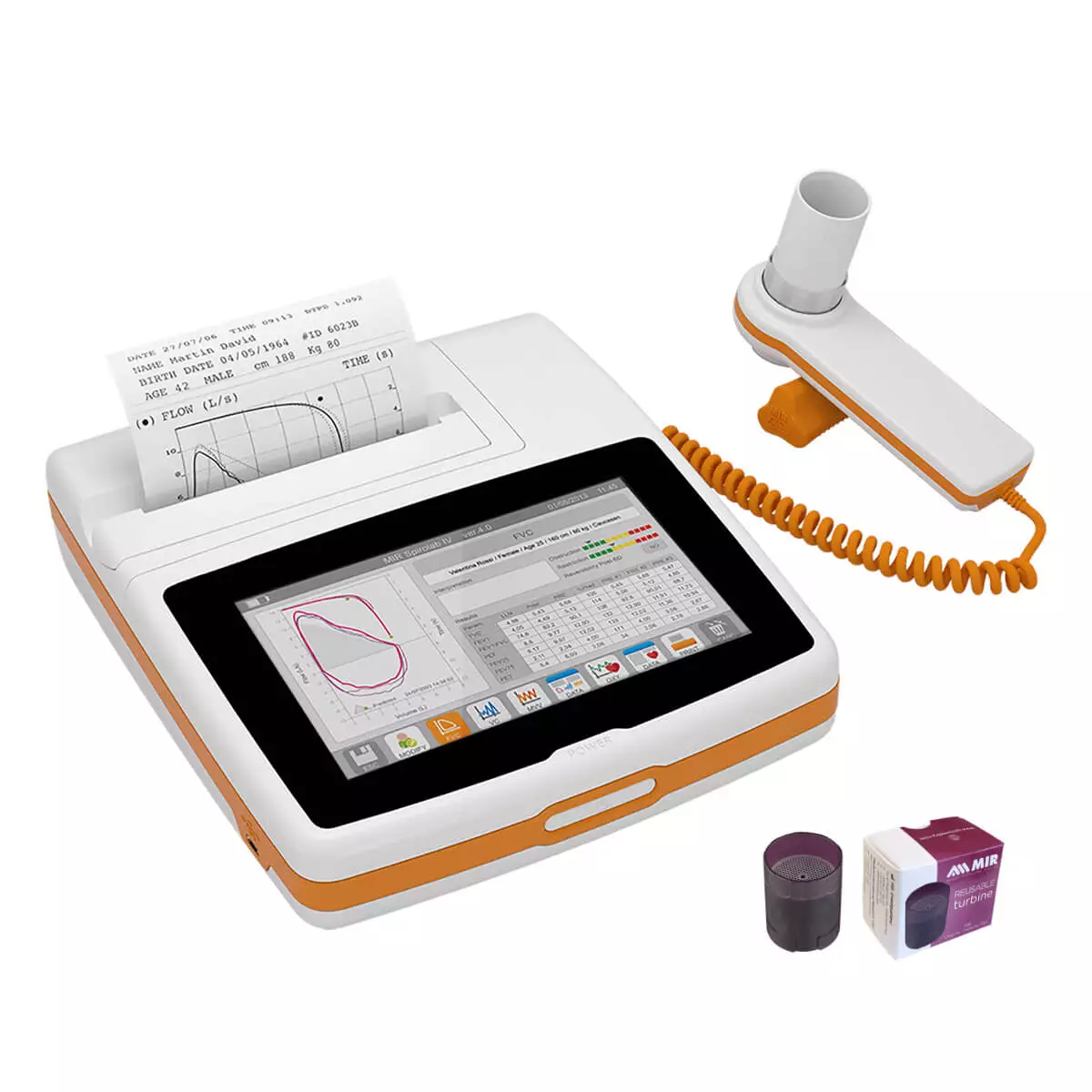  Spiromètre de table à écran tactile Spirolab