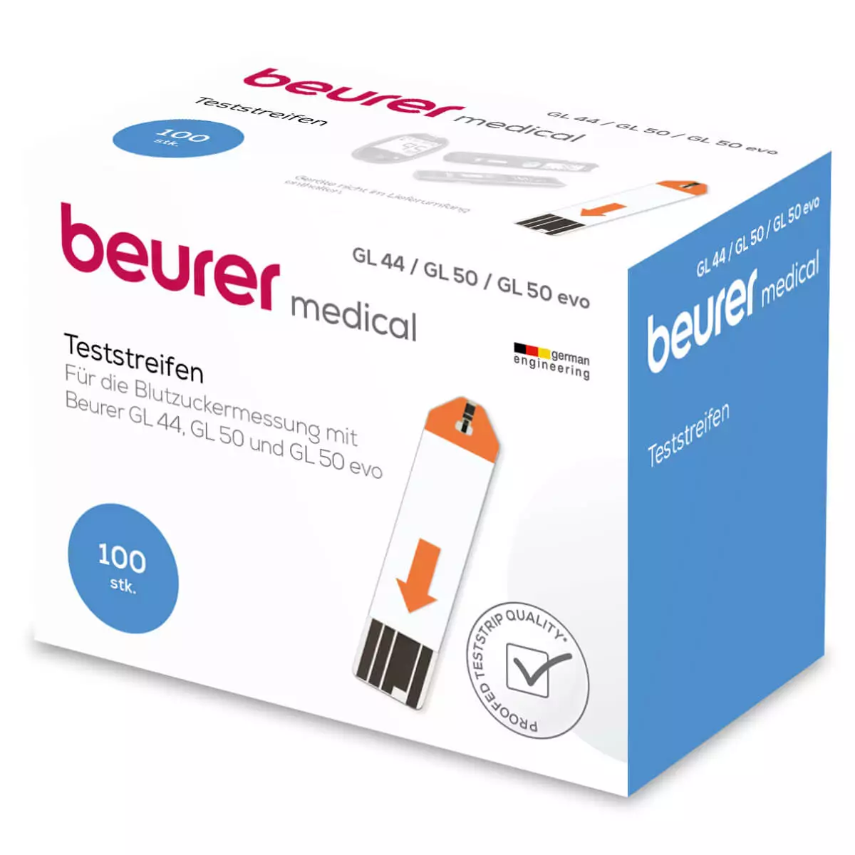  Bandelettes de test de glycémie