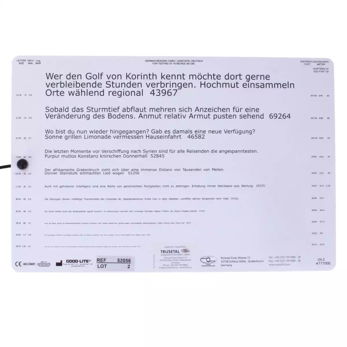  Planche pour lecture de près Birkhäuser