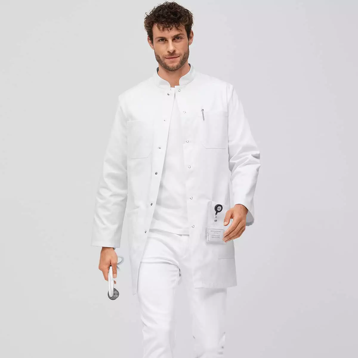  Blouse médicale blanche pour homme