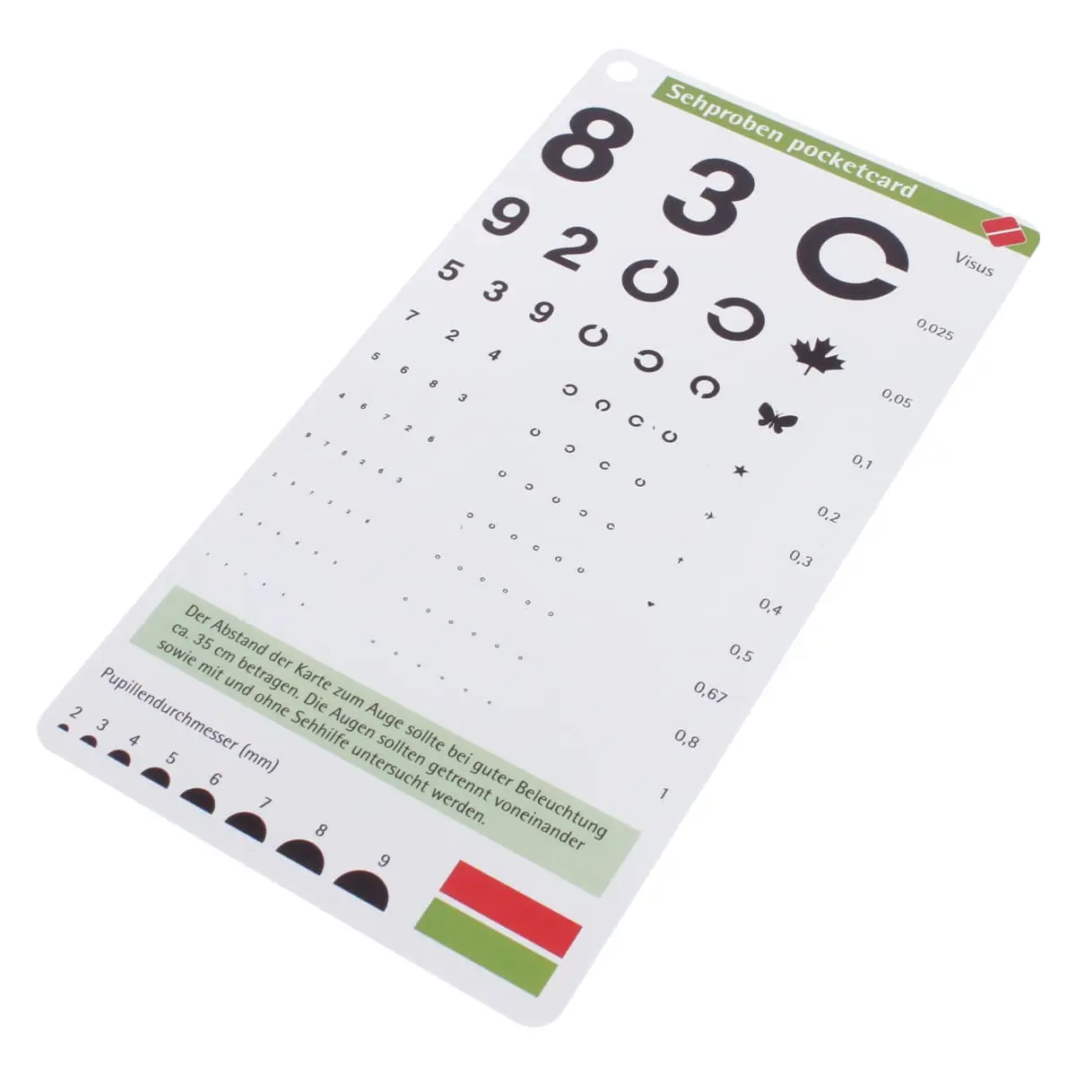  Sehproben pocketcard