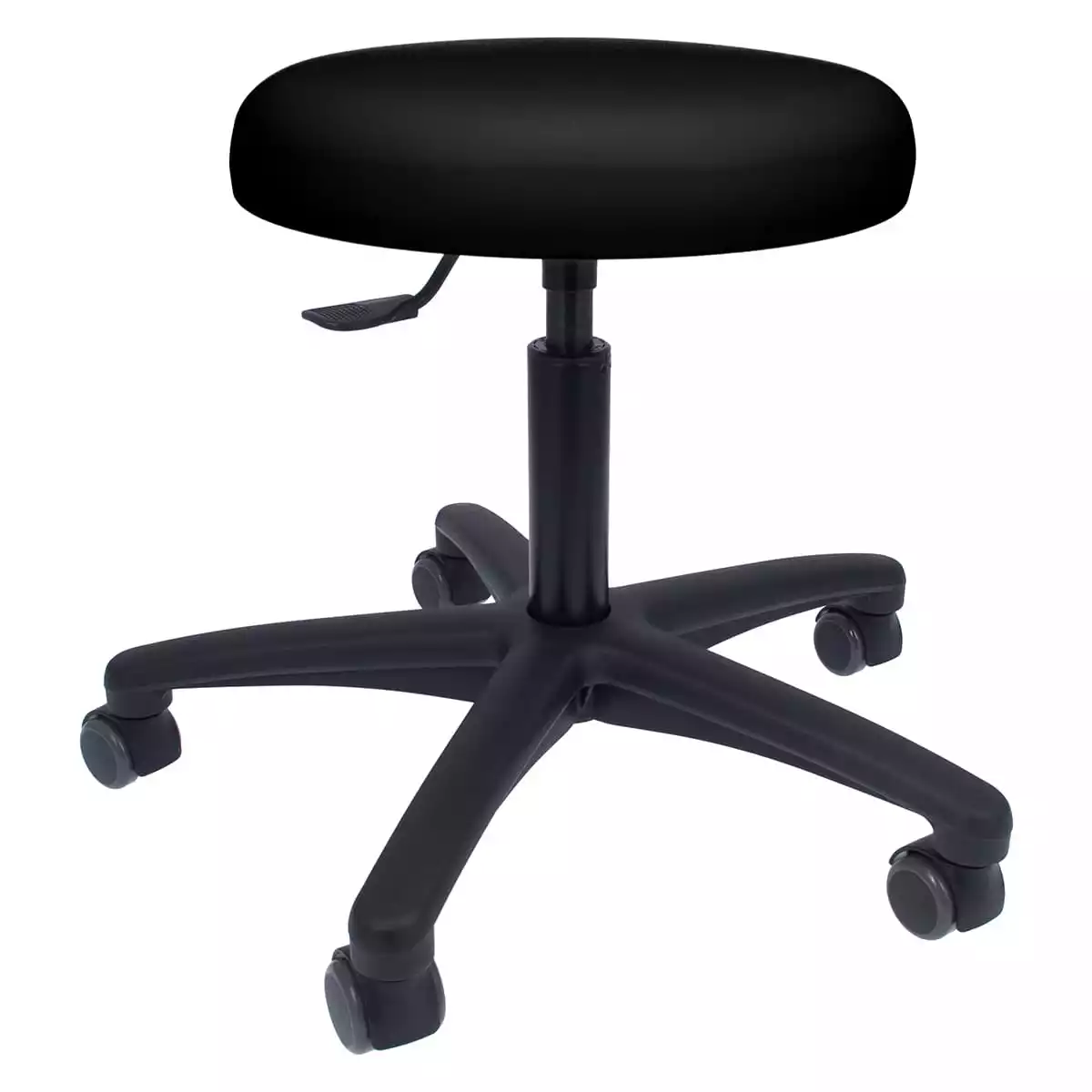 Tabouret roulant pivotant avec piétement en plastique Tabouret roulant pivotant avec piétement en plastique