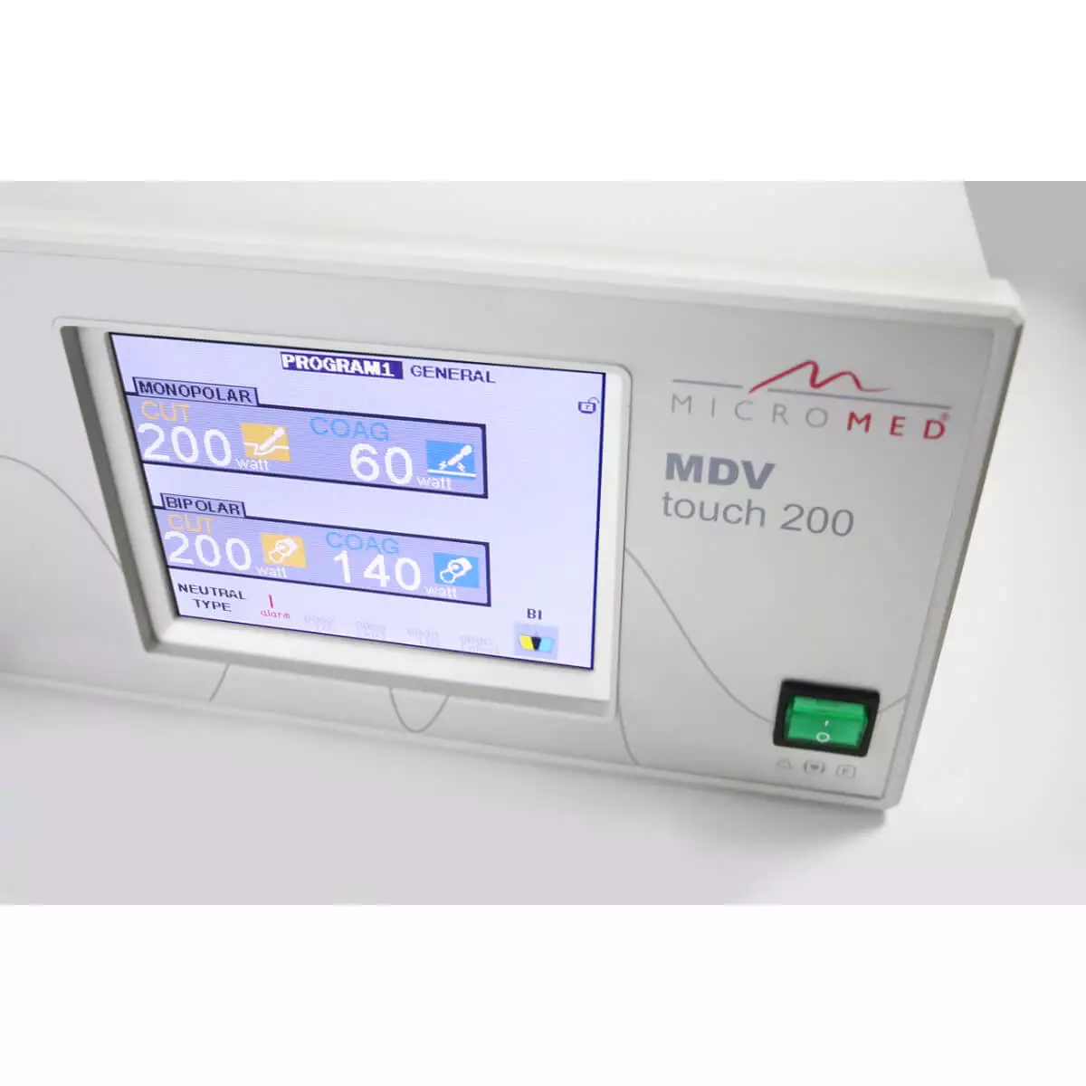  MDV touch 200 – Appareil d’électrochirurgie HF