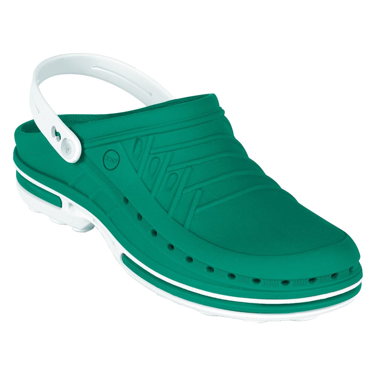 WOCK CLOG Schuhe mit Riemen White/Green, 39/40 online kaufen