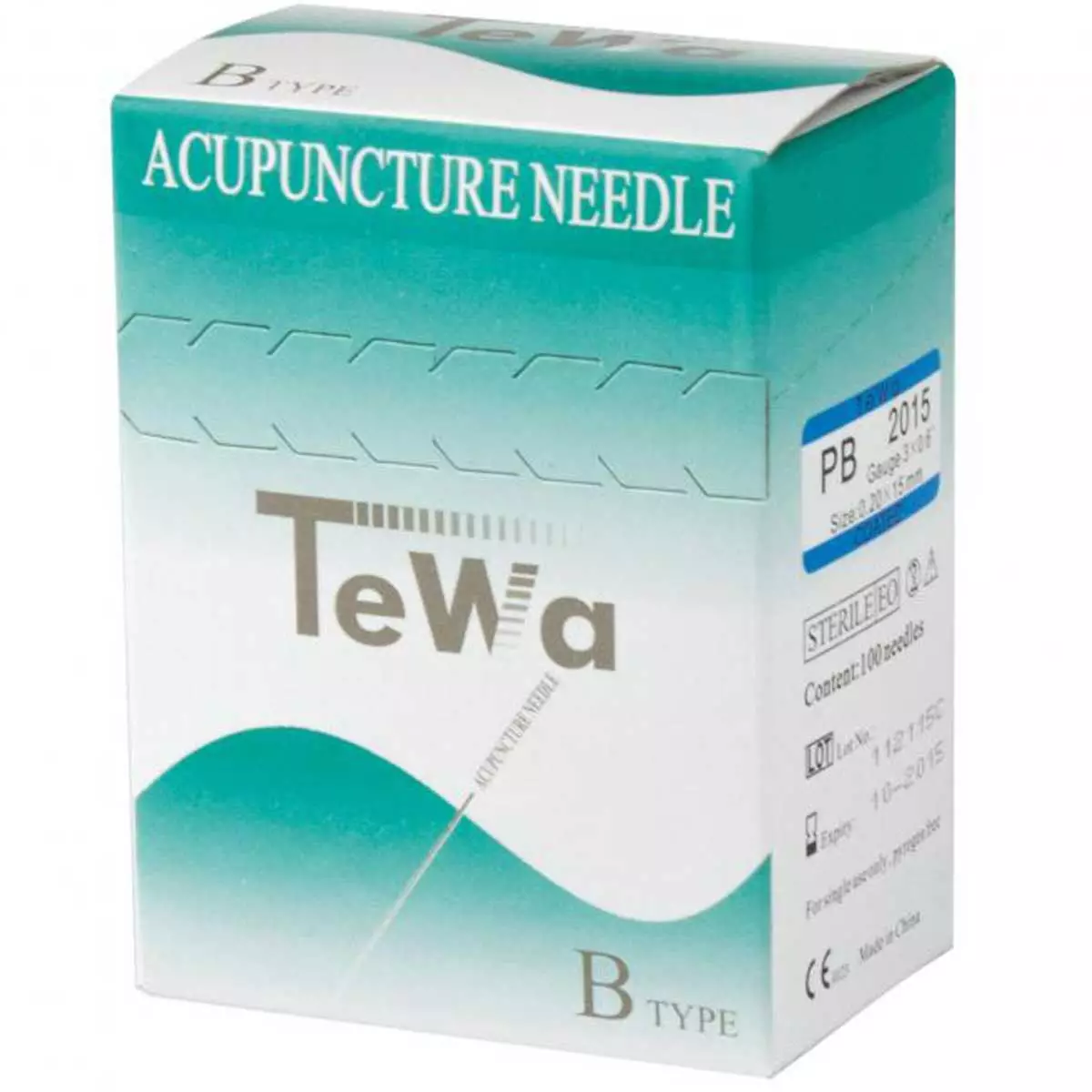  Aiguilles d’acupuncture sans tube guide