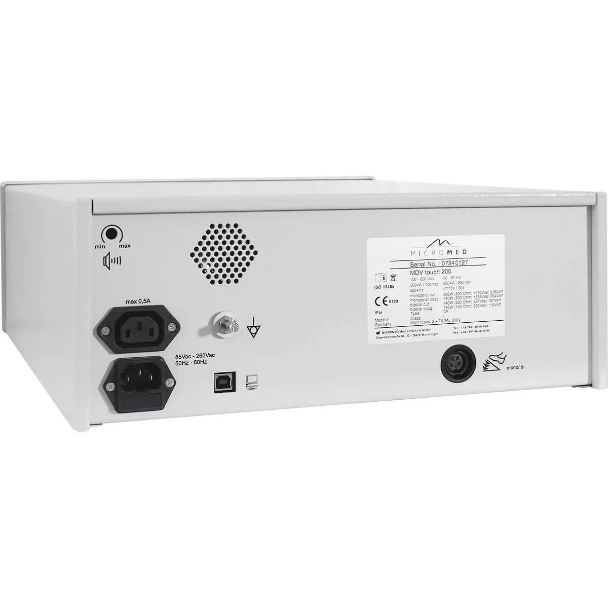  MDV touch 200 – Appareil d’électrochirurgie HF