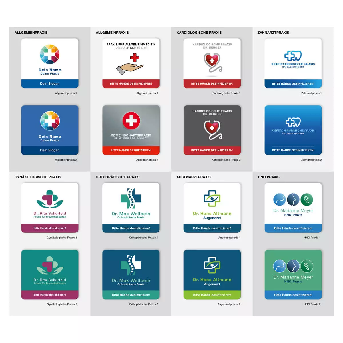  Individualisierbarer Desinfektionsständer