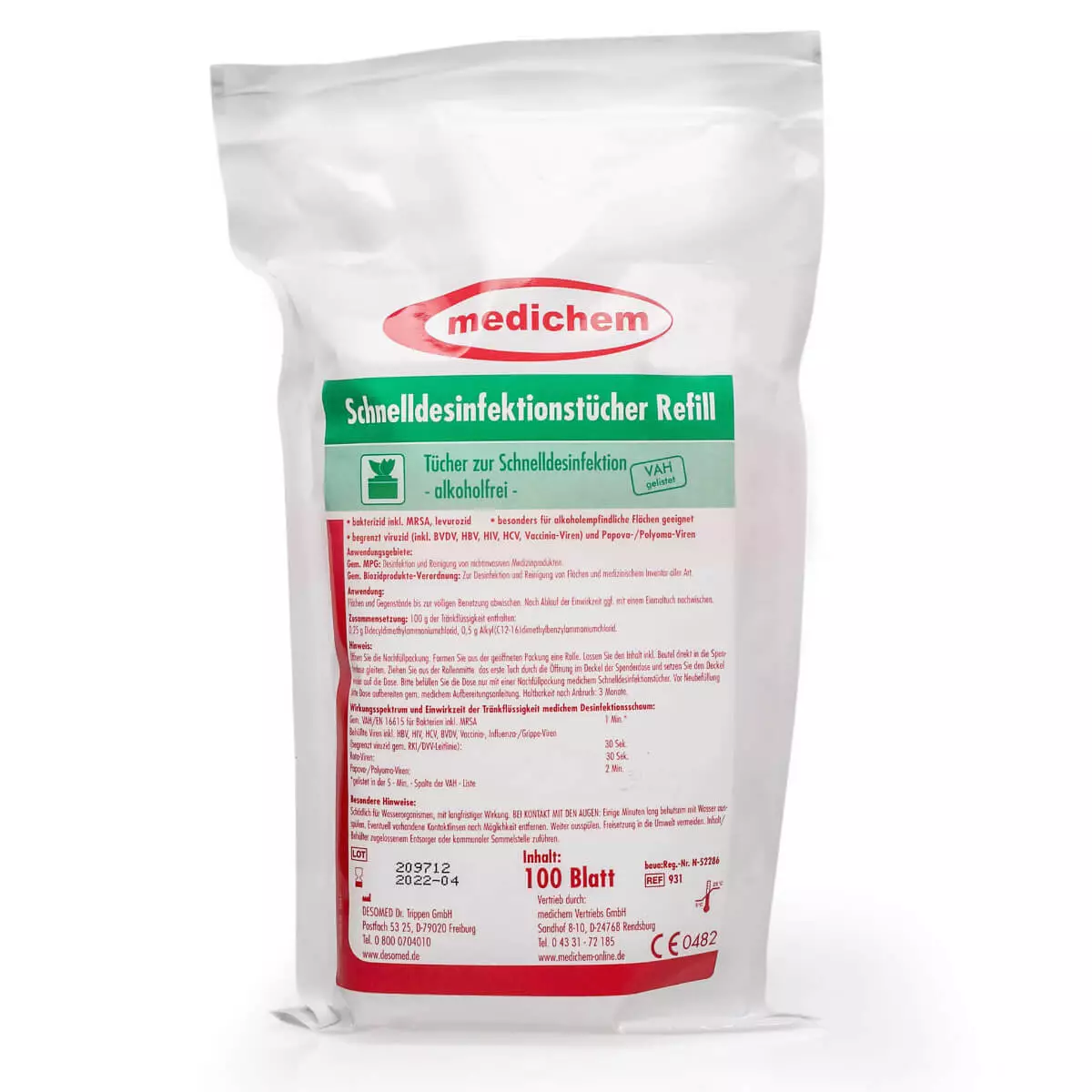 Lingettes désinfectantes rapides Lingettes désinfectantes rapides