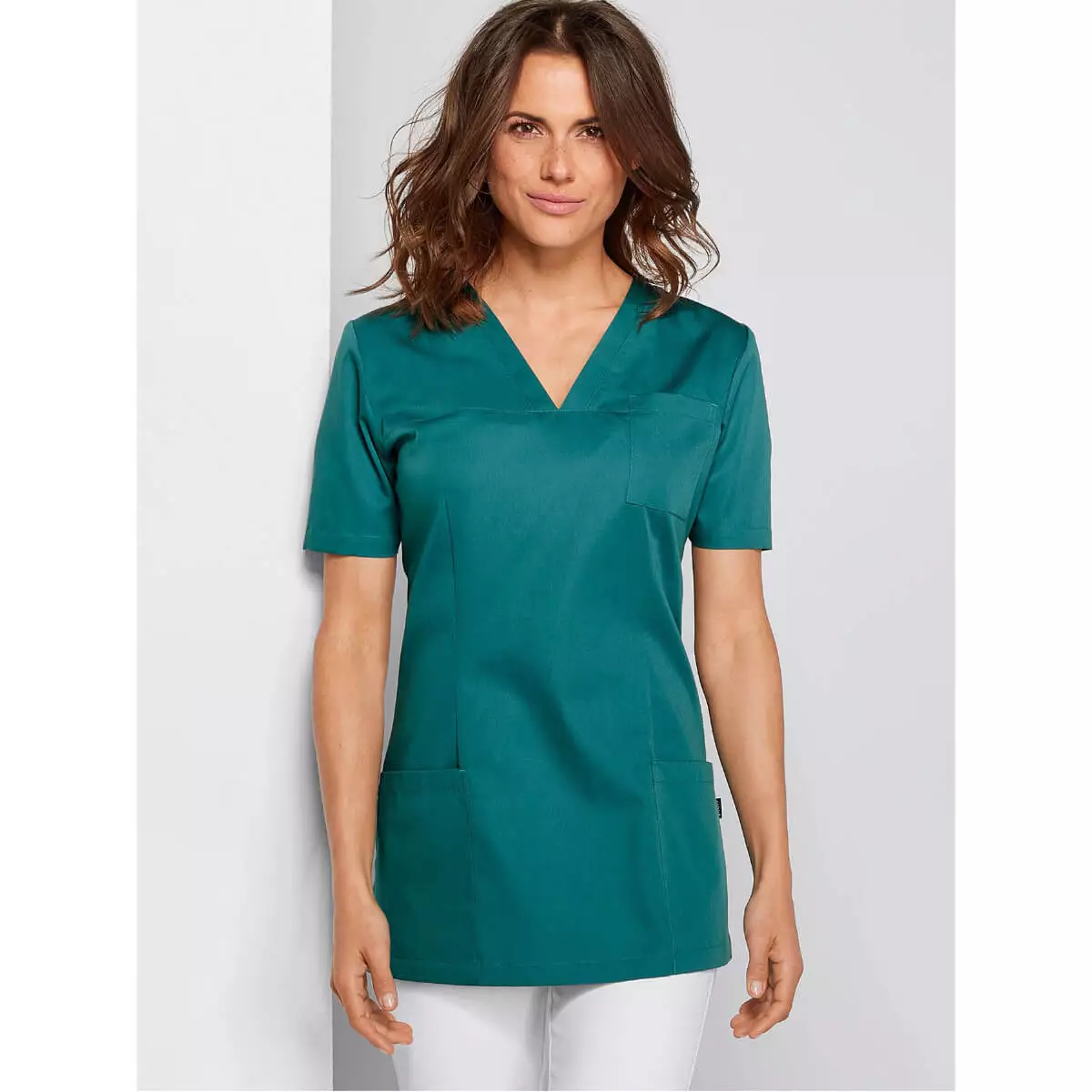  Tunique médicale à col V pour femme Roma