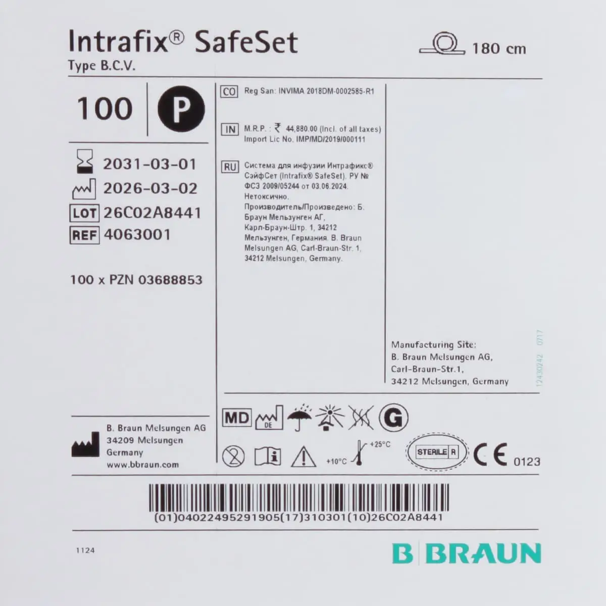  Intrafix SafeSet Infusionsgerät