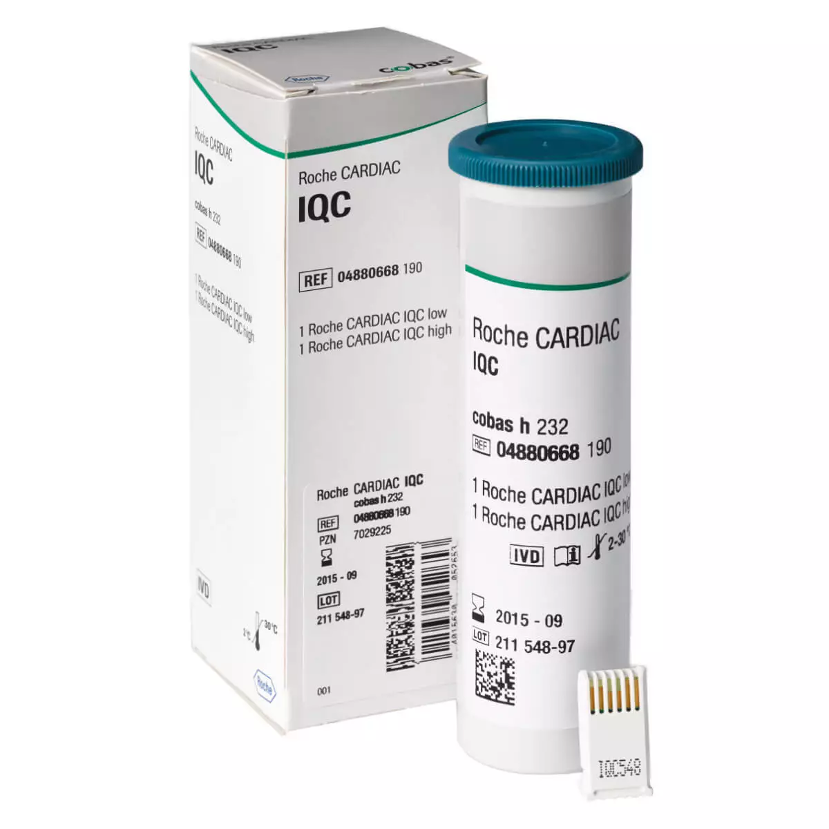  Bandelettes de contrôle CARDIAC IQC Control pour cobas h 232