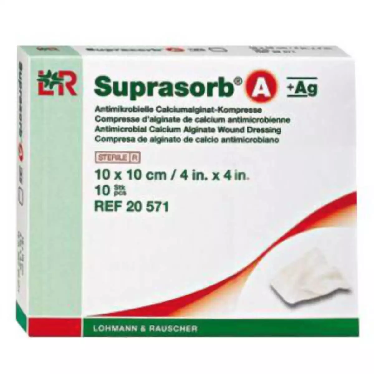  Compresses Suprasorb A + Ag