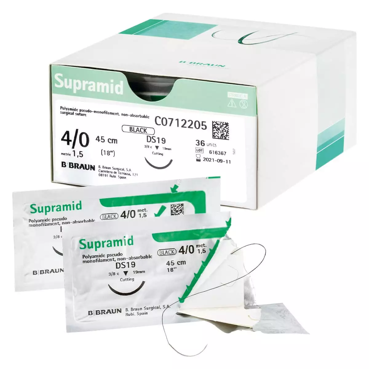  Matériel de suture Supramid