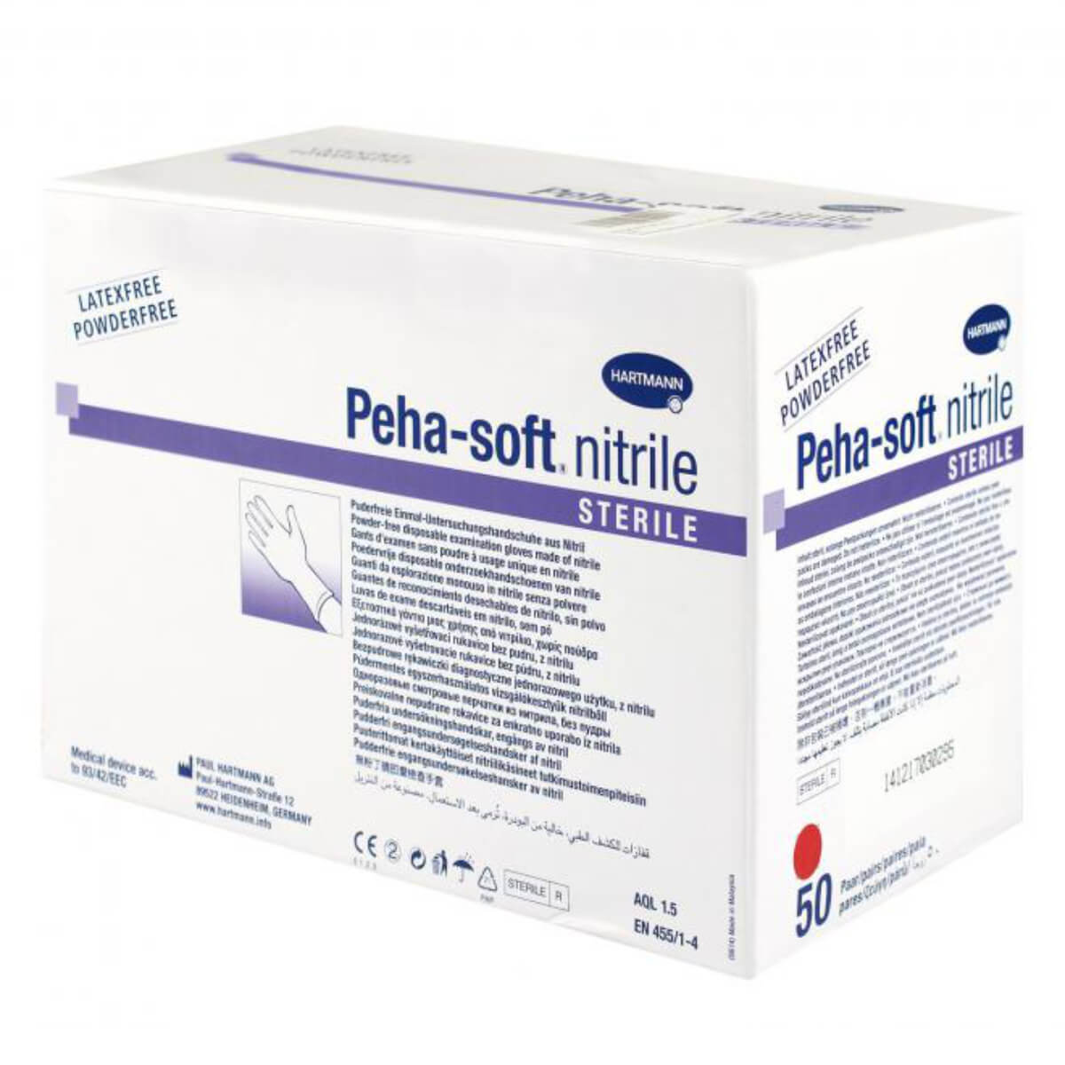 Buy HARTMANN Peha-soft Latex protect examination gloves L online Buy HARTMANN Peha-soft Latex protect examination gloves L online