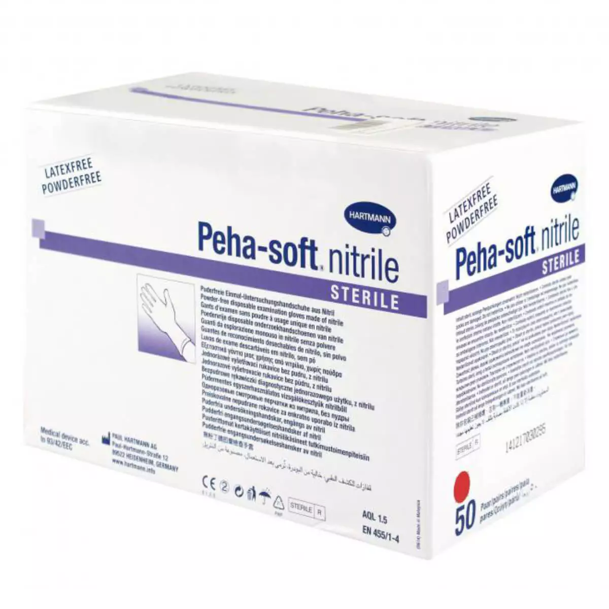  Gants stériles sans poudre Peha-soft
