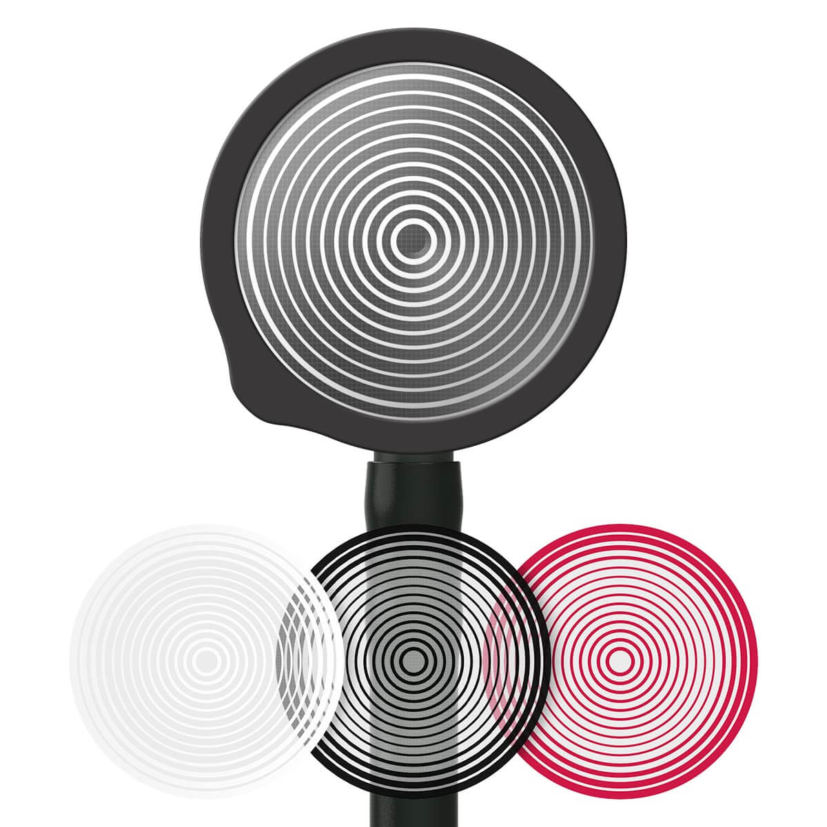 Bedruckte Fiberglas-Membransets "Drums"  Bedruckte Fiberglas-Membransets "Drums"