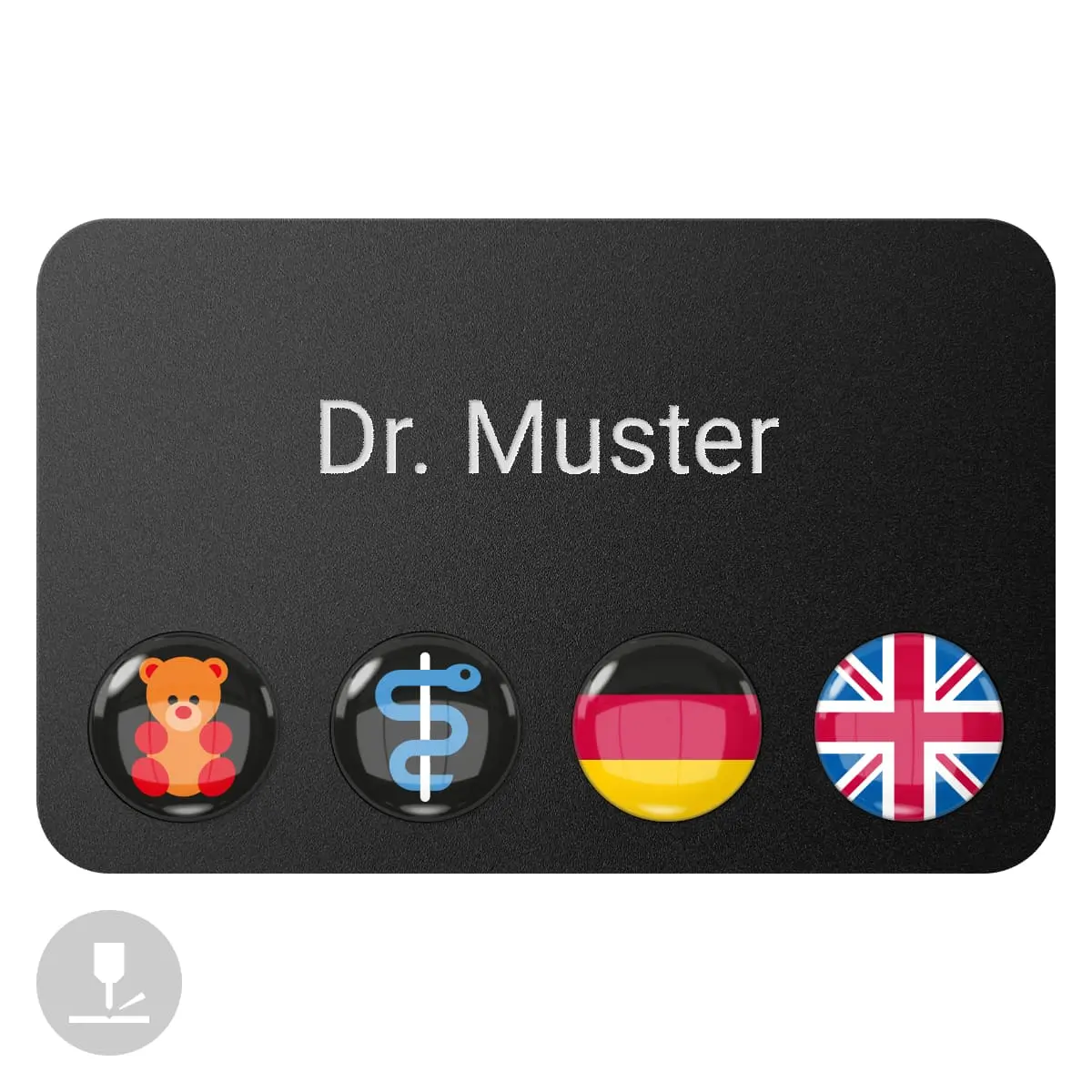  Badge porte-nom magnétique « DocTag »