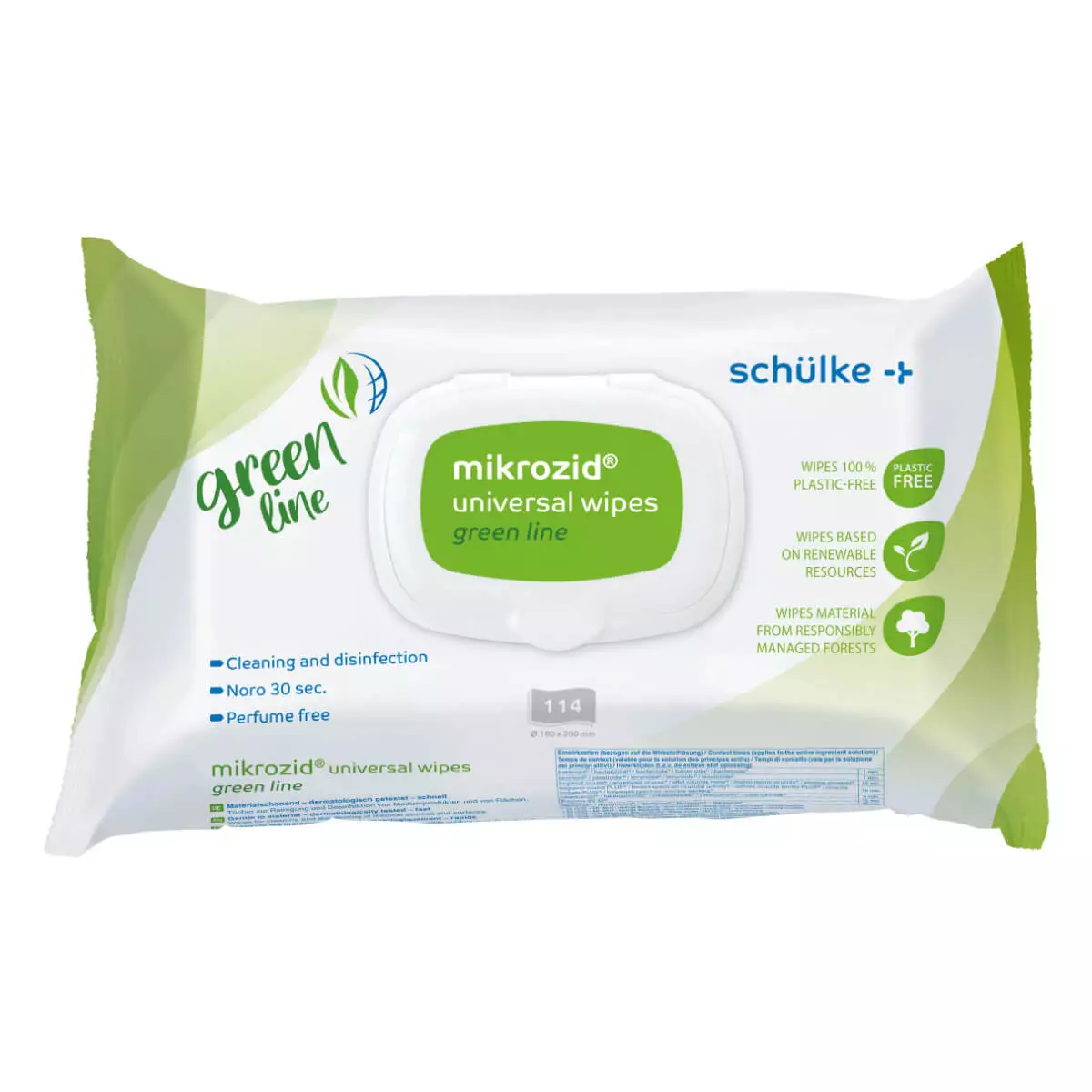  mikrozid universal wipes green line