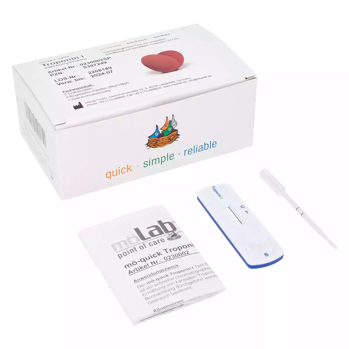  Test de troponine I qualitatif