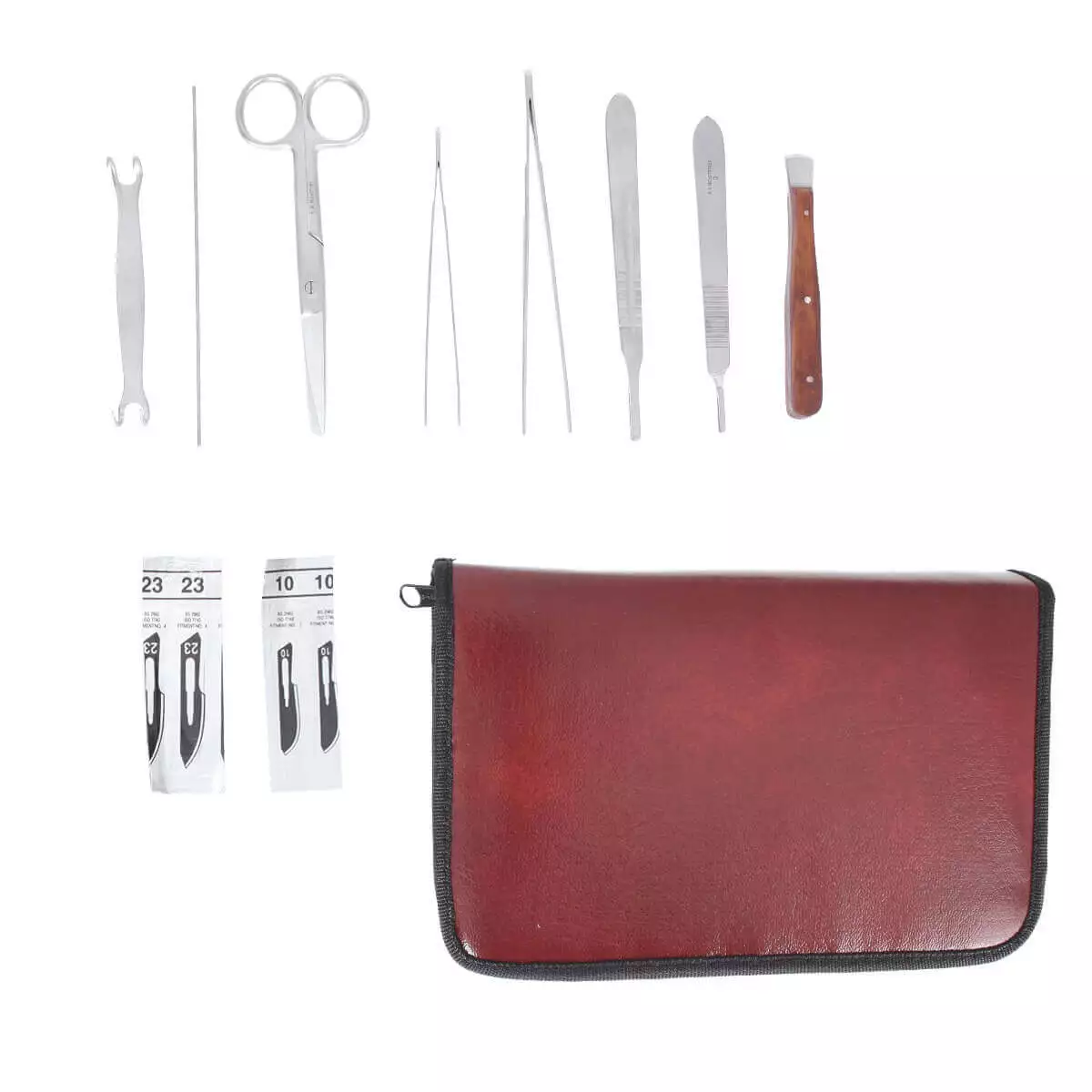  Kit de dissection Small dans un étui en similicuir