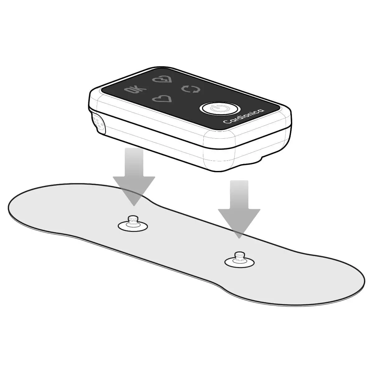  Électrocardiographe portable à 1 piste Cardionica