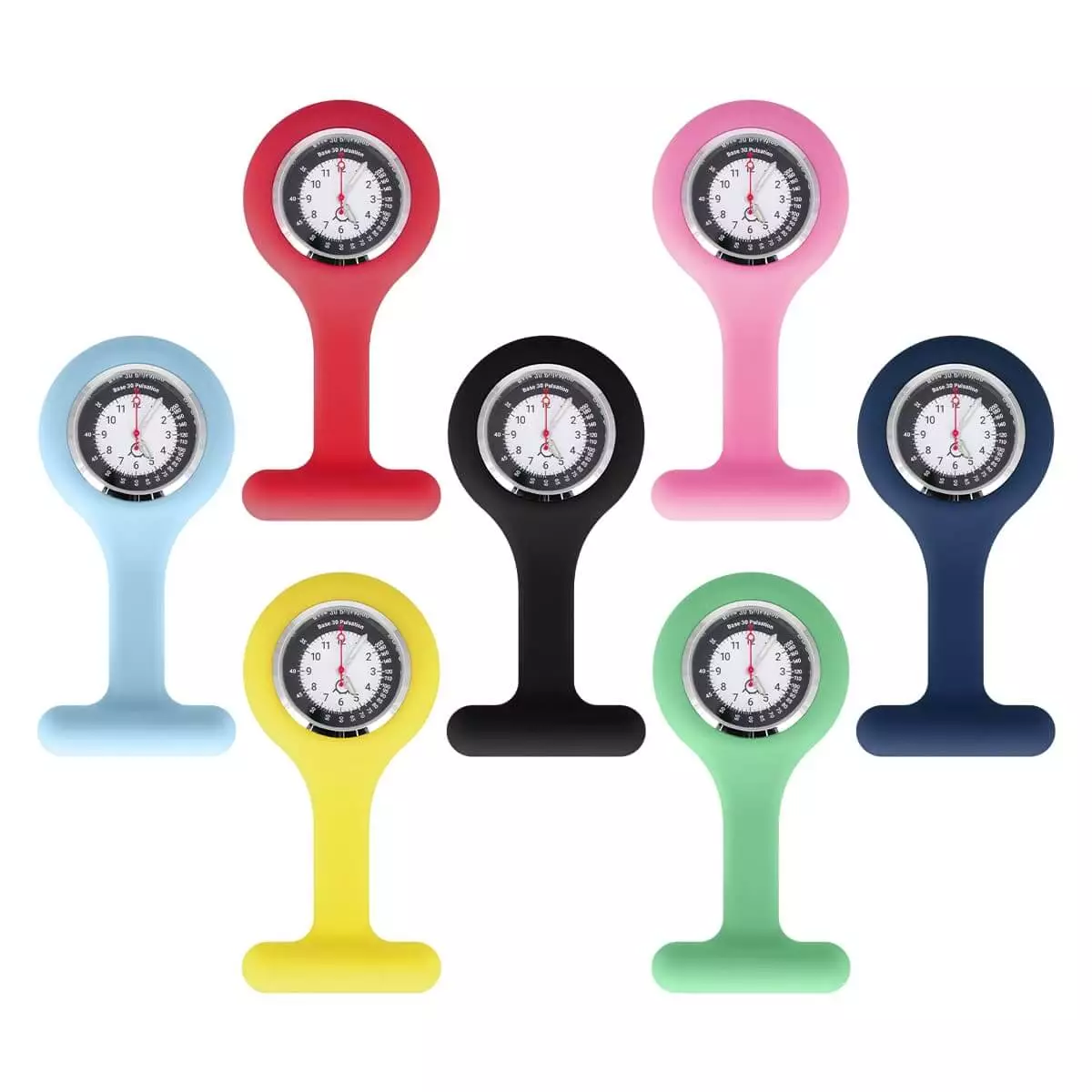  Montre infirmière en silicone avec clip « Tic »