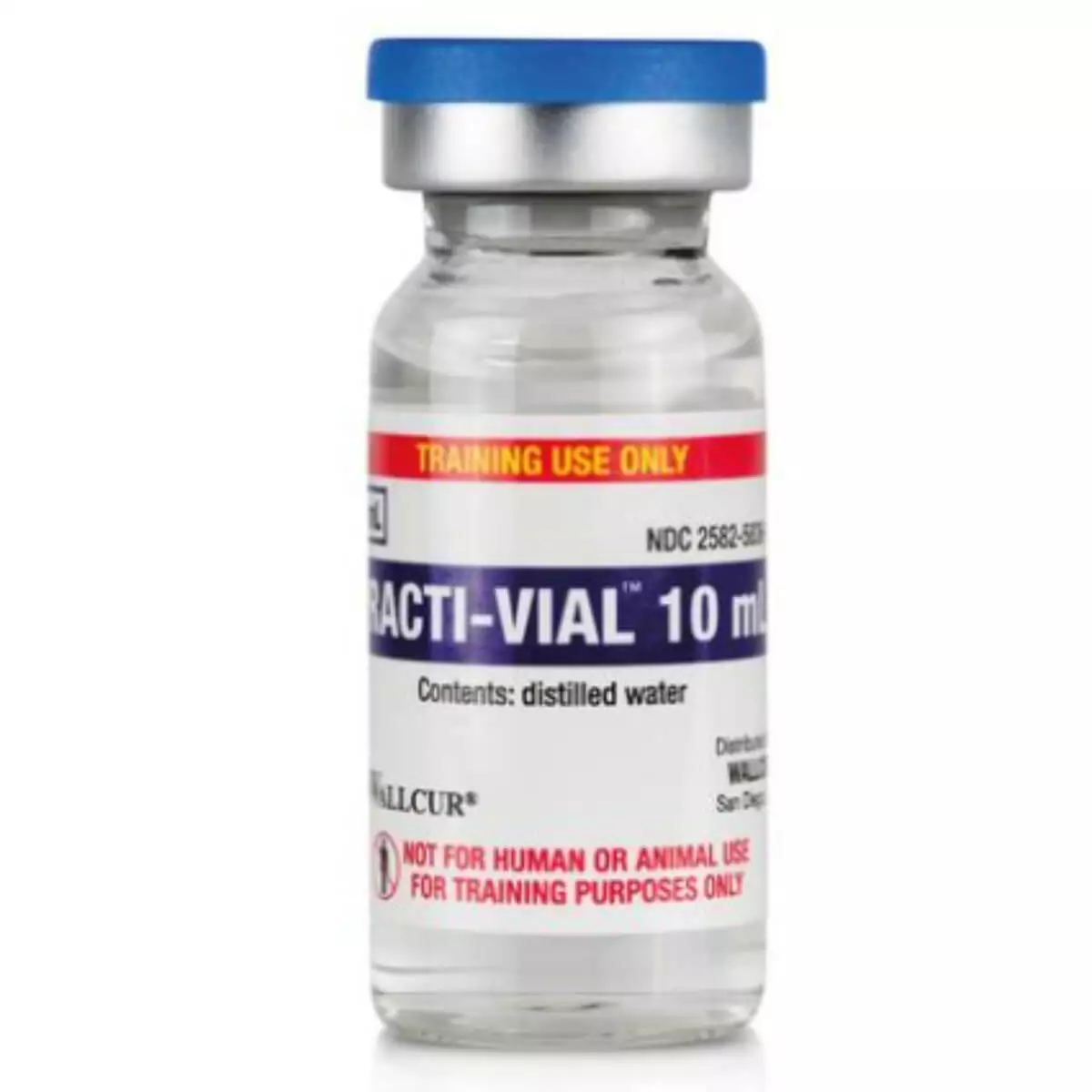  Flacon injectable d’entraînement Wallcur Practi-Vial
