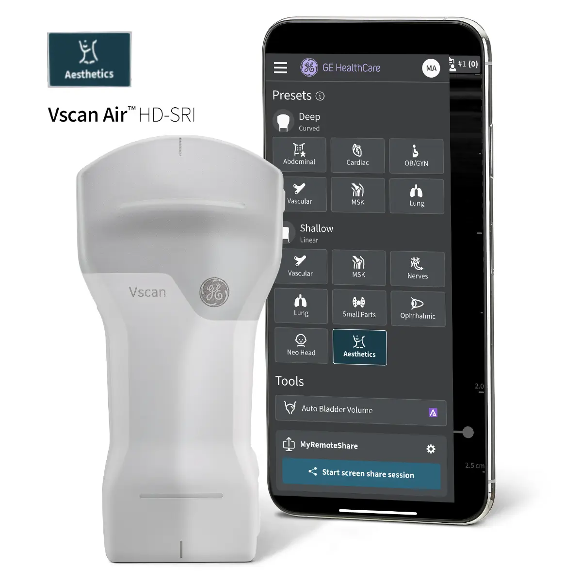 Mise à niveau Aesthetics Pack pour Vscan Air CL Mise à niveau Aesthetics Pack pour Vscan Air CL